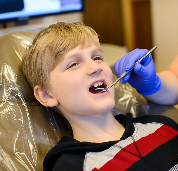 We love working with toddlers so they learn to be relaxed when getting kids dentistry treatment at the Woodland Family Dental office.